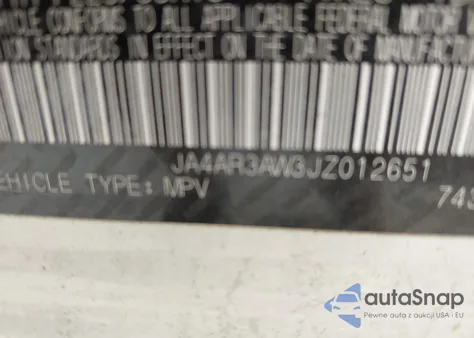 2018 Mitsubishi Outlander Sport Es из США, поврежденный, VIN JA4AR3AW3JZ012651